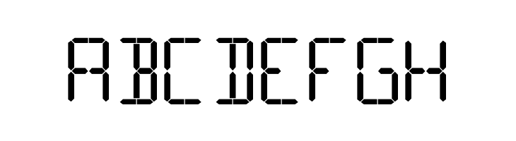 16 Segments  Free Fonts Download