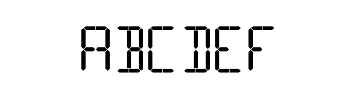 16 Segments  Free Fonts Download