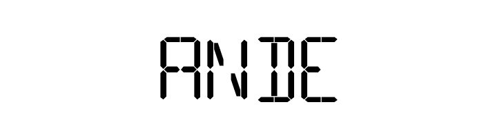 16 Segments  Free Fonts Download