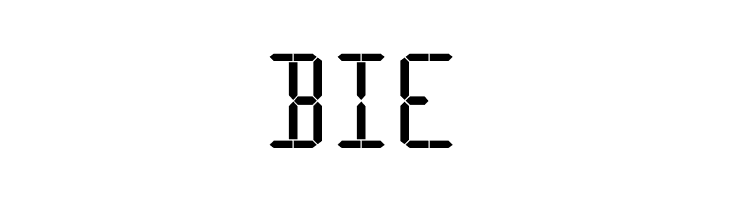 16 Segments  Free Fonts Download
