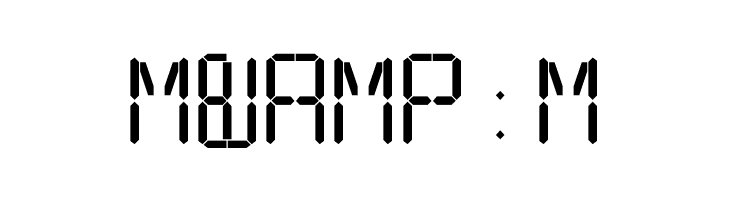 16 Segments  Free Fonts Download