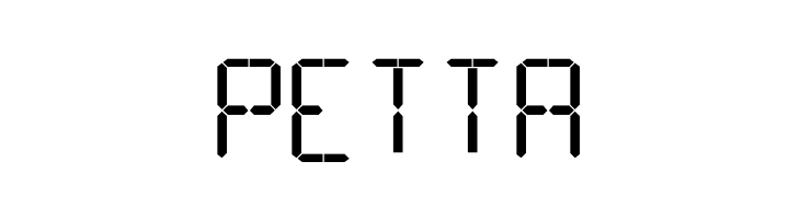 16 Segments  Free Fonts Download