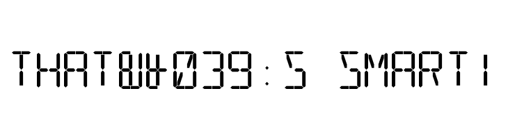 16 Segments  Free Fonts Download