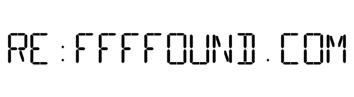 16 Segments  Free Fonts Download