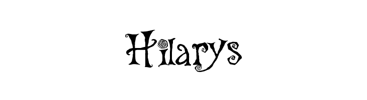 Hilarys the Gingerbread House Font