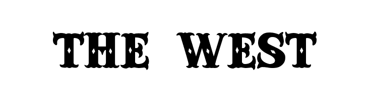 THE%2BWEST Anderson Four Feather Falls Font