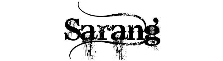 Sarang Bleeding Cowboys Font