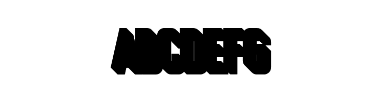 Cheapsman Free Extruded Regular  Free Fonts Download