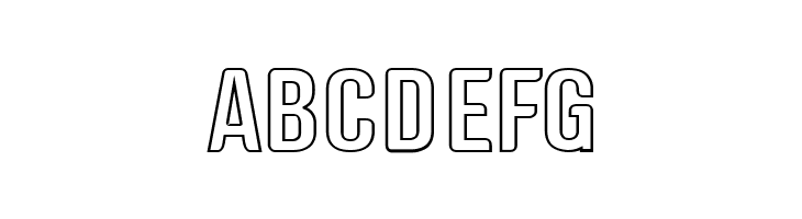 Genghis Khan Medium Outline  Free Fonts Download