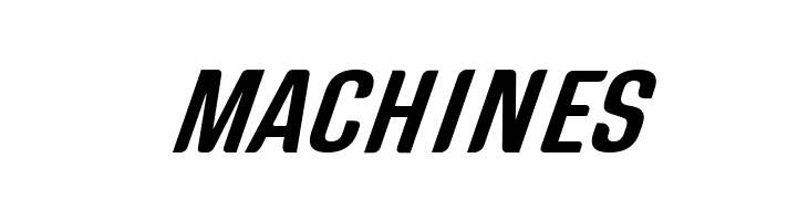 MACHINES Genghis Khan Medium Oblique Font