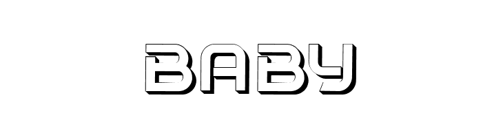 Progress 3D Hollow Regular  Free Fonts Download