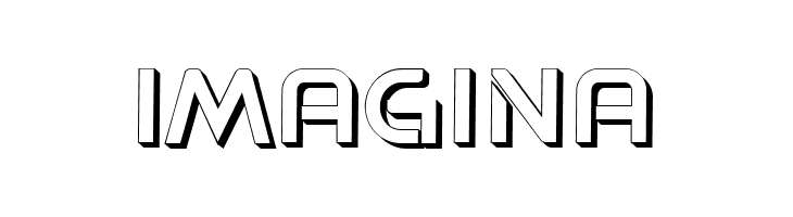 Progress 3D Hollow Regular  Free Fonts Download