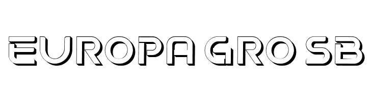 Progress 3D Hollow Regular  Free Fonts Download