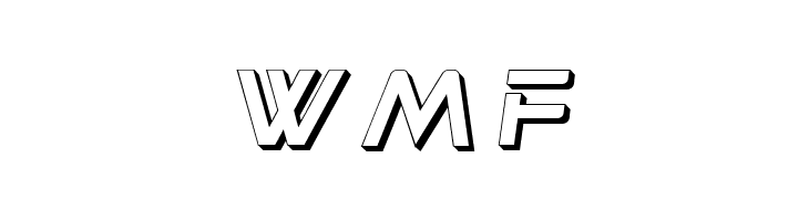 Progress 3D Hollow Italic  Free Fonts Download