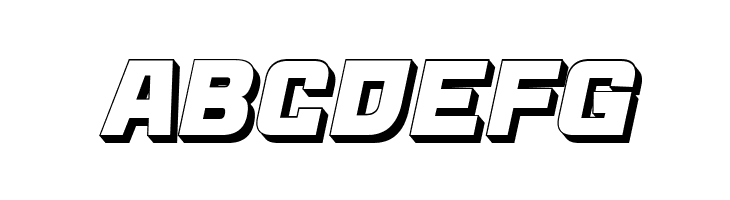 Archigadget 3D Italic  Free Fonts Download