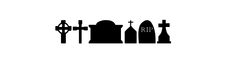 Cemetery Icons  Free Fonts Download