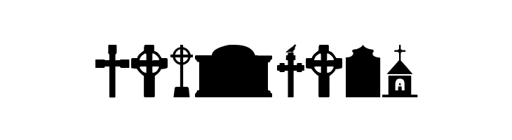 Cemetery Icons  Free Fonts Download
