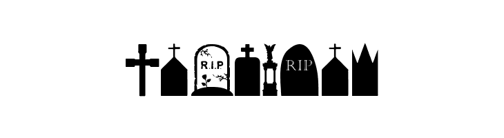 Cemetery Icons  Free Fonts Download