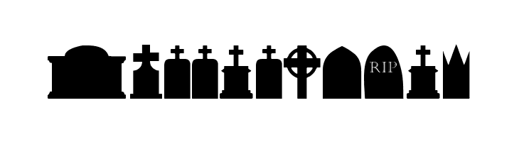 Cemetery Icons  Free Fonts Download