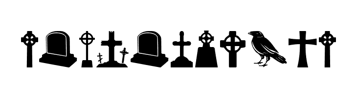 Cemetery Icons  Free Fonts Download