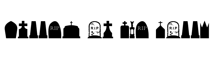 Cemetery Icons  Free Fonts Download