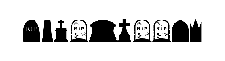 Cemetery Icons  Free Fonts Download