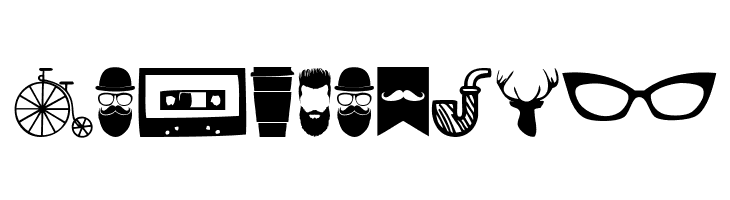 Hipster Icons  Free Fonts Download