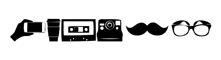 Hipster Icons  Free Fonts Download