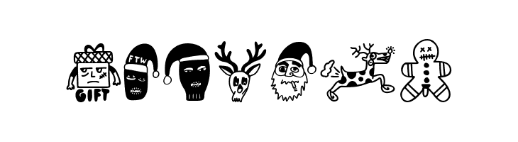 Woodcutter FCK XMAS  Free Fonts Download