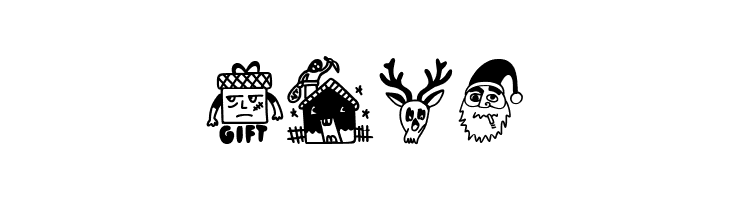 Woodcutter FCK XMAS  Free Fonts Download