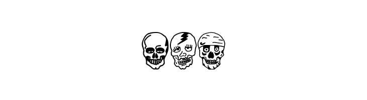 Skulls Party Icons  Free Fonts Download