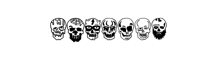 Skulls Party Icons  Free Fonts Download