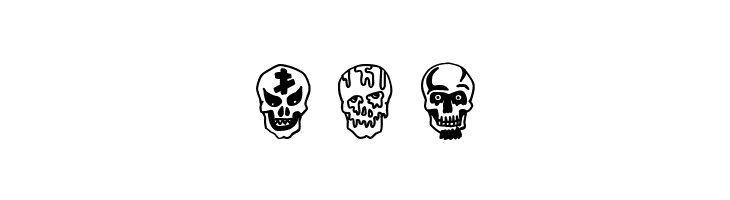 Skulls Party Icons  Free Fonts Download