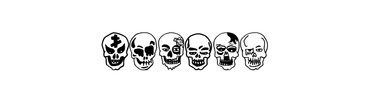 Skulls Party Icons  Free Fonts Download