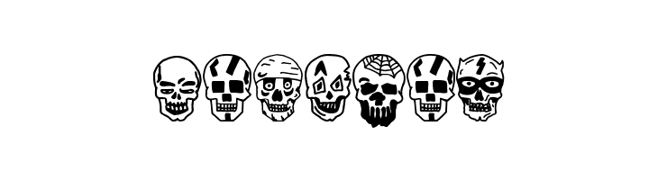 Skulls Party Icons  Free Fonts Download