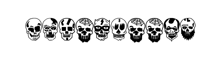 Skulls Party Icons  Free Fonts Download
