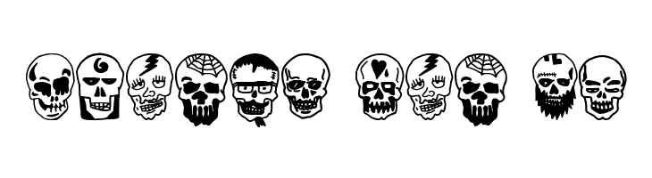 Skulls Party Icons  Free Fonts Download