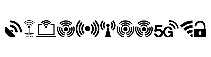 Wifi Icons  Free Fonts Download