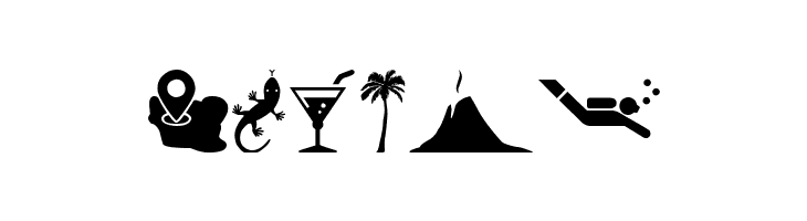 Hawaiian Icons  Free Fonts Download