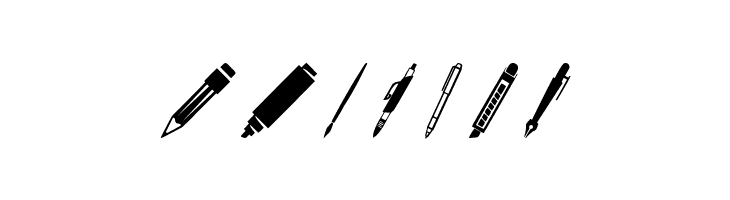 Pen Icons  Free Fonts Download