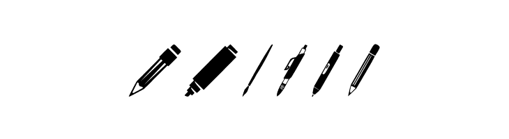 Pen Icons  Free Fonts Download