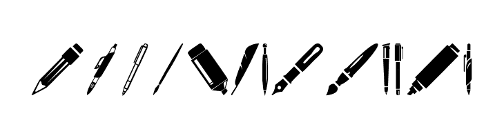 Pen Icons  Free Fonts Download