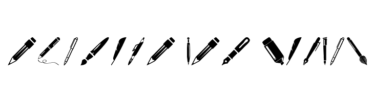 Pen Icons  Free Fonts Download