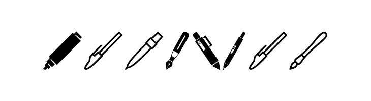 Pen Icons  Free Fonts Download