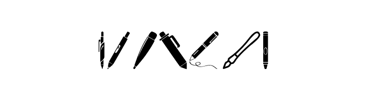 Pen Icons  Free Fonts Download