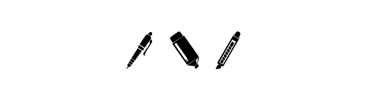 Pen Icons  Free Fonts Download