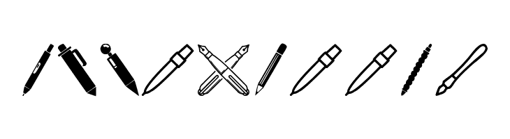 Pen Icons  Free Fonts Download