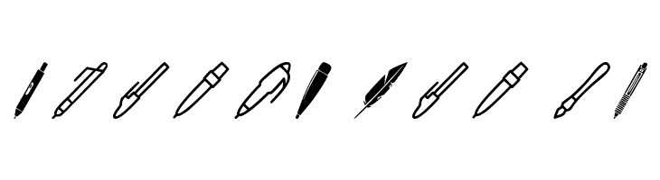 Pen Icons  Free Fonts Download