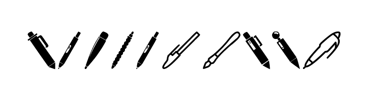 Pen Icons  Free Fonts Download