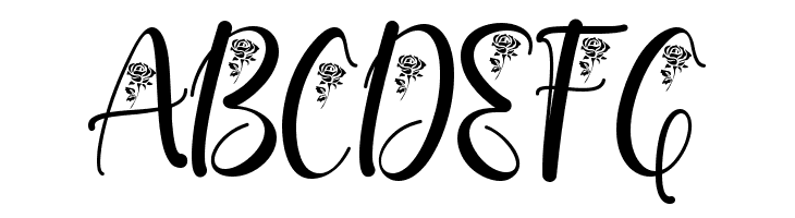 With Rose  Free Fonts Download
